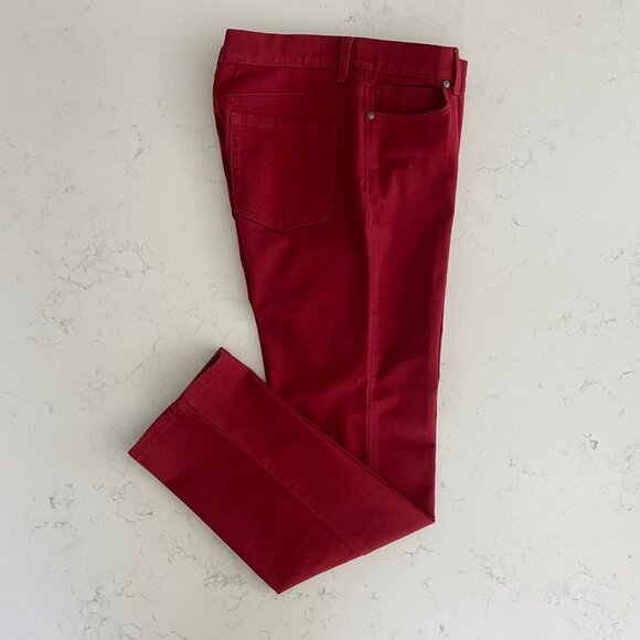 Gloria Vanderbilt Amanda 5 Pkt Straight Leg Cotton Jeans Burnt Red Sz 8P NWOT - Picture 13 of 13